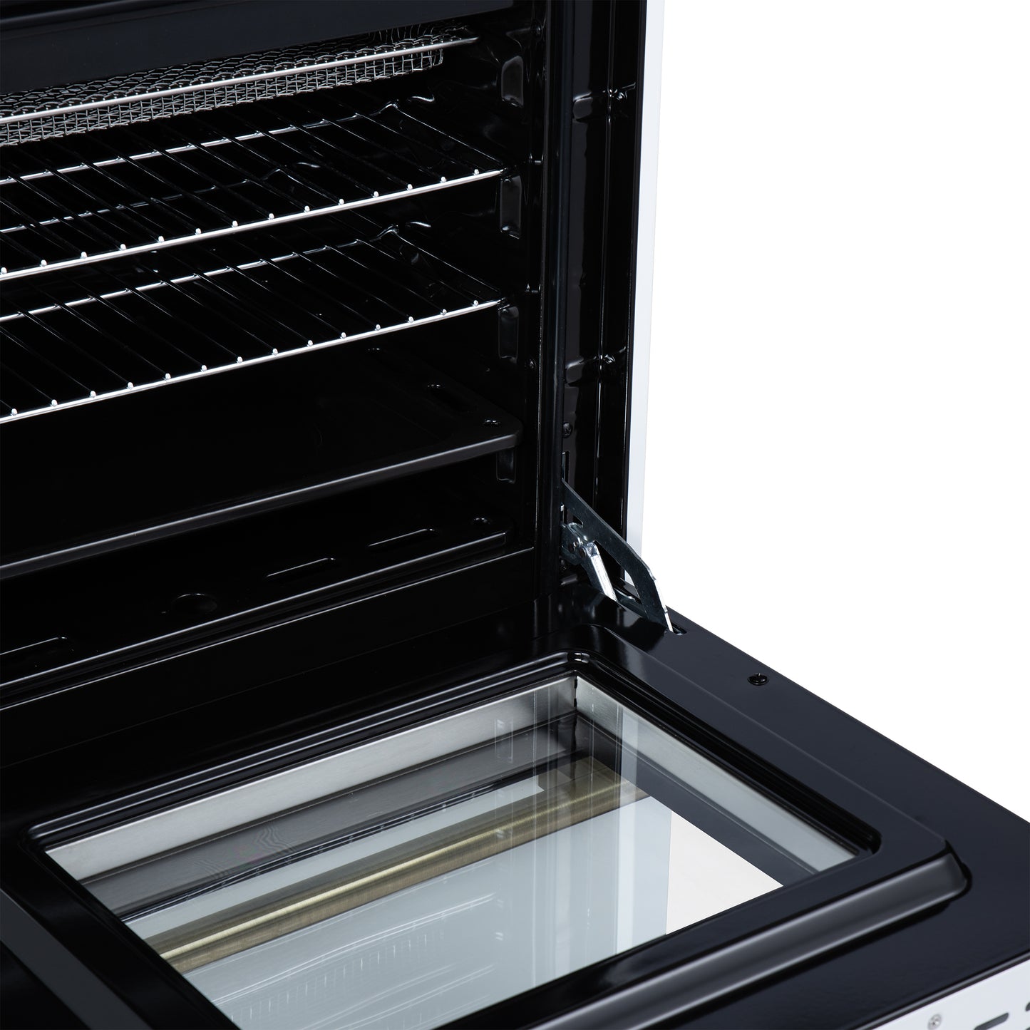 Forno Breno 24 Inch Freestanding Gas Range in White with Antique Brass, Plug Included, Energy Efficient