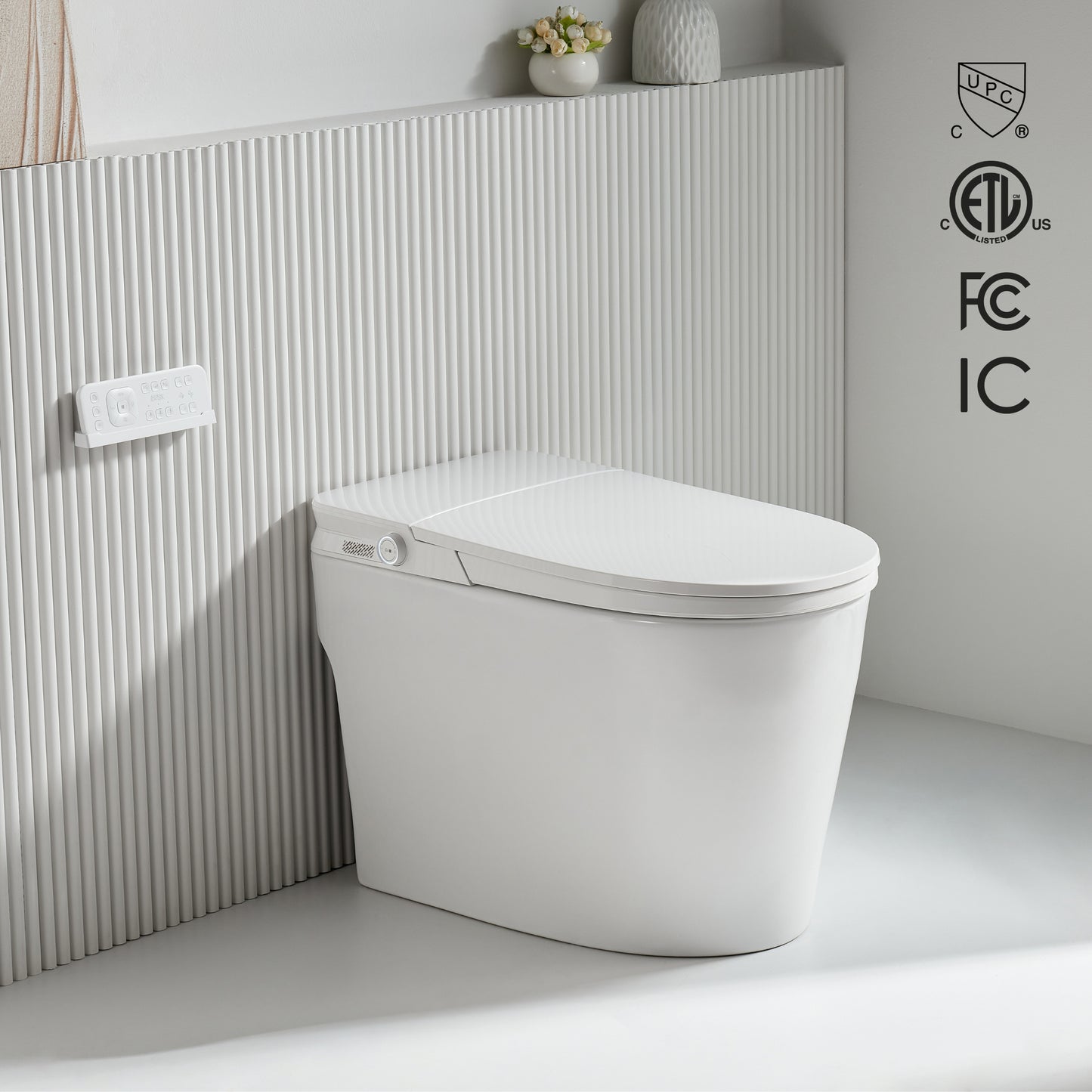 FORNO ACQUA Luxurious Super Smart Toilet. Includes Bidet, Heated Seat, Auto Flush, Auto Lid, Powerful Flush, Ideal for master bathrooms.