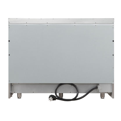 Forno Paolo 48 Inch Freestanding Electric Range, Stainless Steel, 6.7 cu.ft, True Convection Oven, Energy Efficient