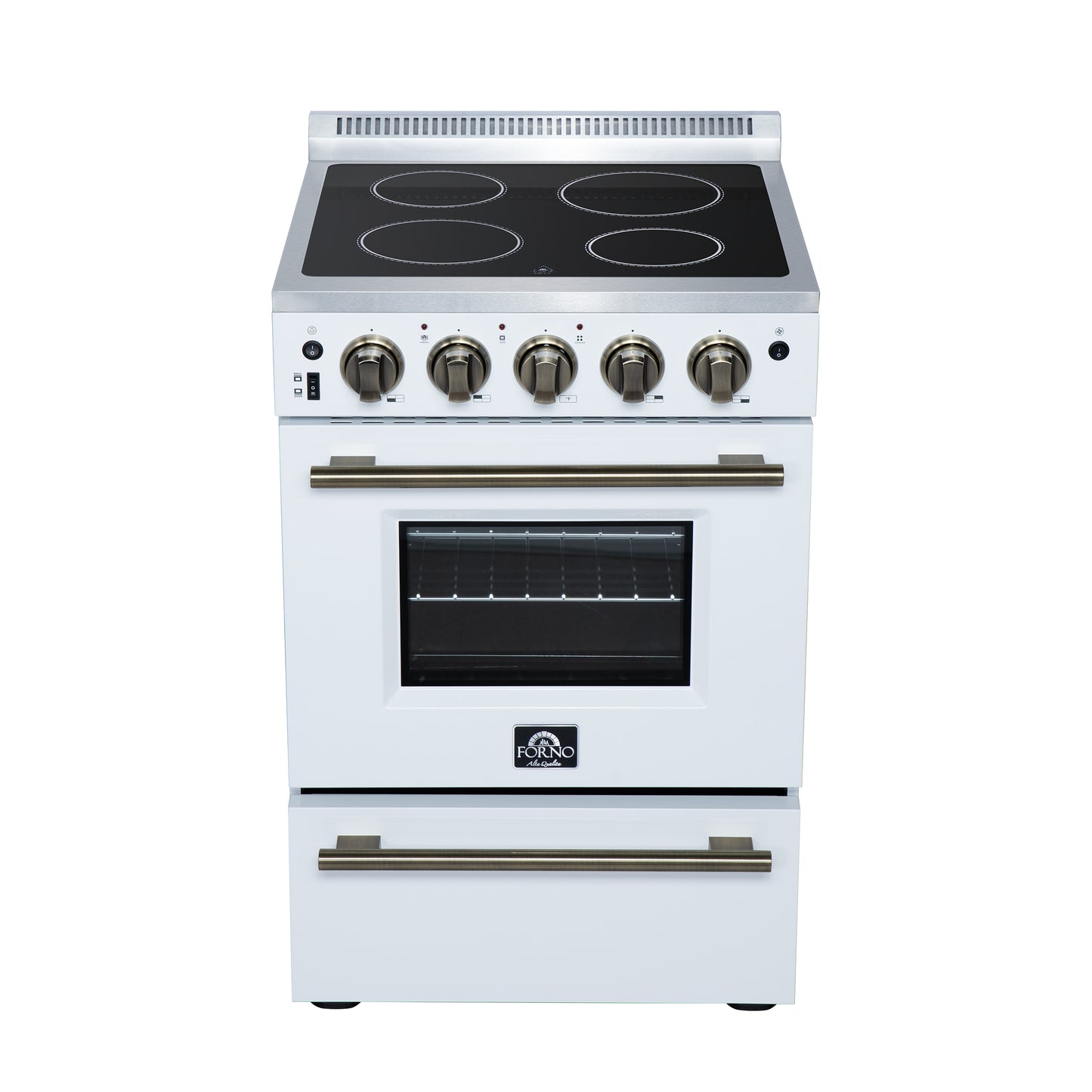Forno Loiano 24 Inch Freestanding Electric Range in White