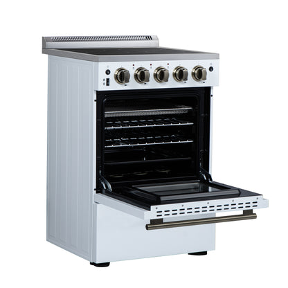 Forno Loiano 24 Inch Freestanding Electric Range in White