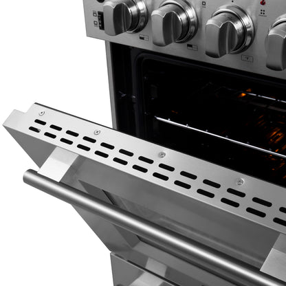 Forno Loiano 24-Inch Freestanding Electric Range, Canada Version, No Rotisserie Function, Plug and Cord Included