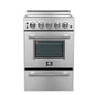 Forno Loiano 24-Inch Freestanding Electric Range, Canada Version, No Rotisserie Function, Plug and Cord Included