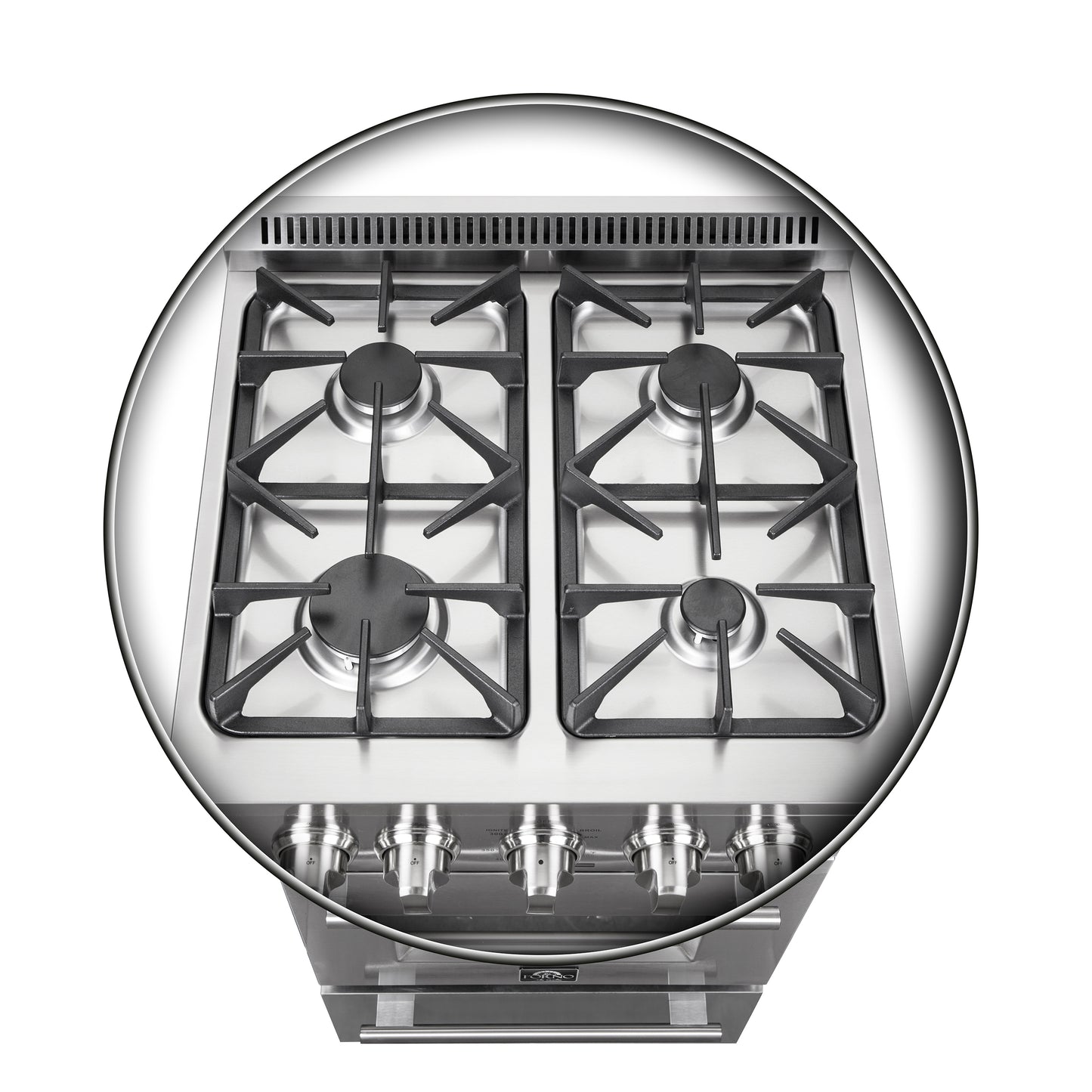 Forno Breno 24-Inch Freestanding Gas Range, Plug Included, Energy Efficient