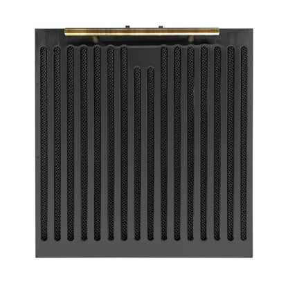 Forno Bari Espresso 30-Inch Under Cabinet Range Hood, Black, 600 CFM, LED Lighting, Dishwasher-Safe Baffle Filters, 3-Speed Fan Control