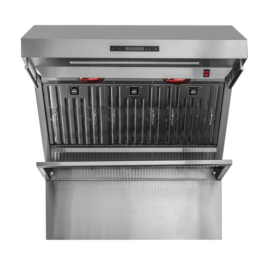 Forno Savona 36-Inch Wall Mount Range Hood, Baffle Filters, Backsplash Included