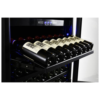 Forno Capraia 30-Inch Dual Temperature Zone Wine Cooler, Up to 144 Bottles, Two Refrigerated Drawers, Adjustable Temperature Zones