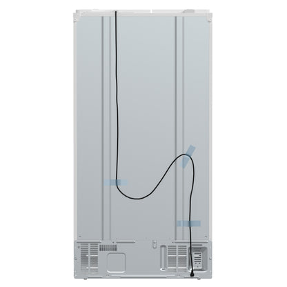 Forno Salerno Espresso 36-Inch White Side-by-Side Refrigerator, 20 Cu. Ft., Frost-Free, Ice & Water Dispenser, ENERGY STAR Certified