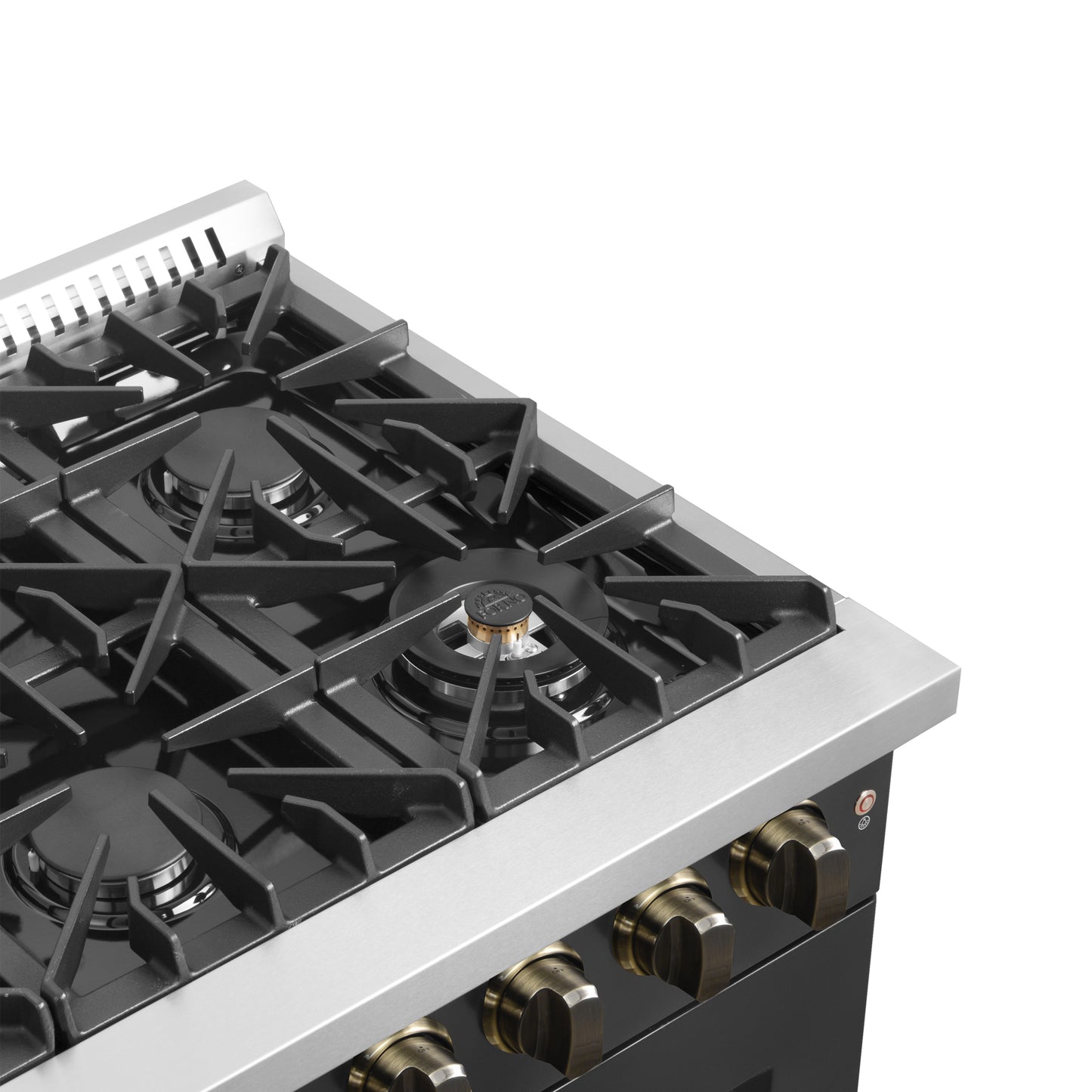 Forno Galiano 36-inch Freestanding French Door Dual Fuel Range Black