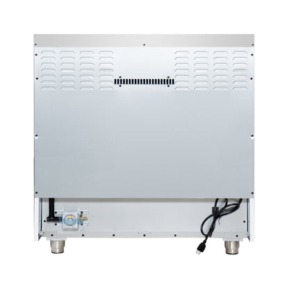 Forno Massimo 36-Inch White Freestanding Gas Range, 6 Sealed Burners, Convection Oven, Energy Efficient