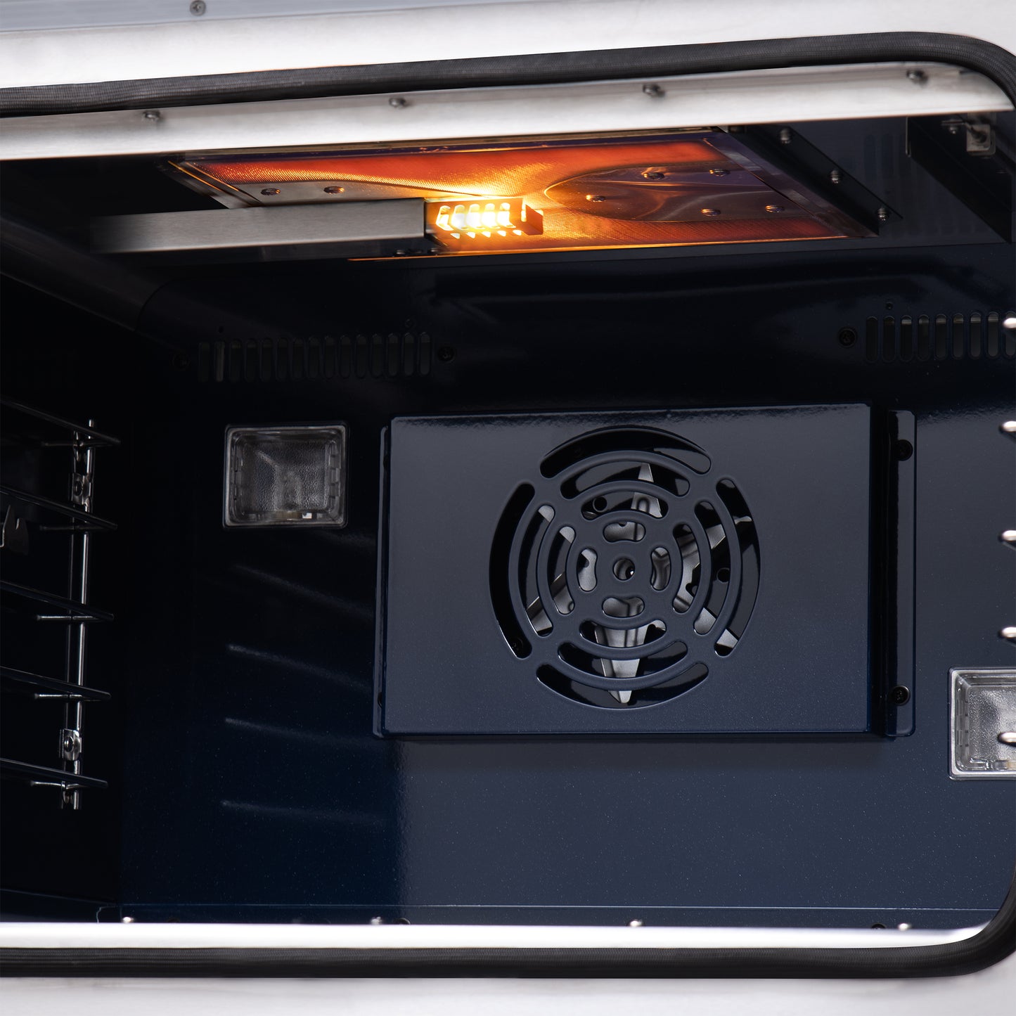 Forno Capriasca 30-Inch White Freestanding French Door Gas Range, 4 Burners, Convection Oven, Energy Efficient