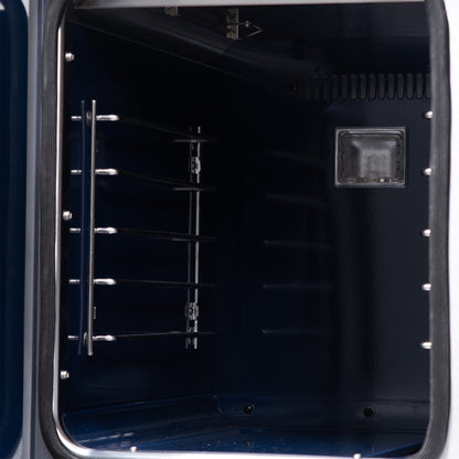 Forno Capriasca 48-Inch Black Freestanding French Door Gas Range, 8 Burners, Convection Oven, Energy Efficient