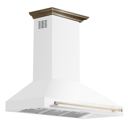 Forno Aria 48 Inch Wall-Mounted Range Hood in White
