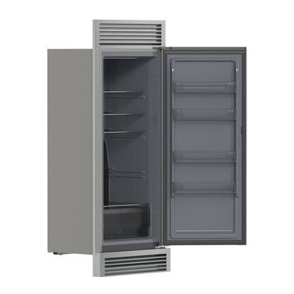 Forno Fortezza 32 Inch Right-Swing Convertible Refrigerator/Freezer with Trim Grill, Stainless Steel, Total No Frost