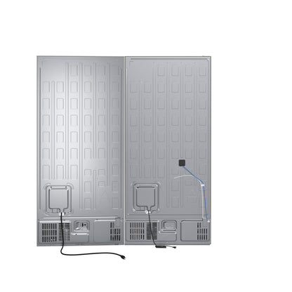 Forno Milano 2-Piece 62-Inch Freestanding Dual Bottom Freezer Refrigerator, Stainless Steel – 34.4 cu.ft, Touch Control, Ice Maker