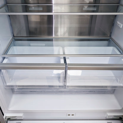 Forno Rivestito Panel Ready Refrigerator, French Door, 36 Inch, Energy Star, Fast Freeze