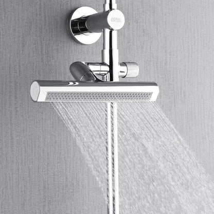Forno Acqua AcquaFALL Shower, Polished Stainless Steel Finish, Overhead Rainfall Shower, Handheld Shower Head, Body Jets, 2.5 GPM Flow Rate