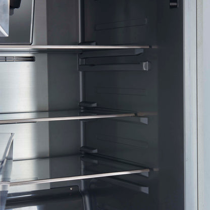 Forno Fortezza 60 Inch Convertible Refrigerator/Freezer with Modern Trim Kit, Stainless Steel, Total No Frost, with Automatic Ice Maker