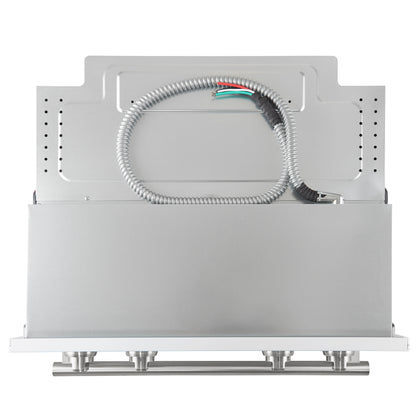 Forno Vomero 30-Inch Double Wall Oven, White, 10 cu.ft Total Capacity, 7100W Convection, Mechanical Controls, Manuel Steam Clean