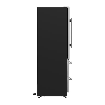 Forno Campania 32-Inch Wine Cooler, Stainless Steel, Dual Wine Zones, Two Beverage Drawers, 17.7 cu.ft